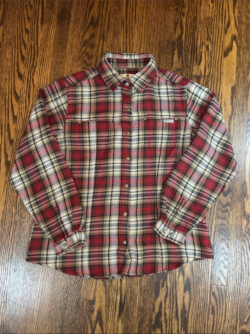 Woolrich Wool Blend Plaid Snap Button Shirt
